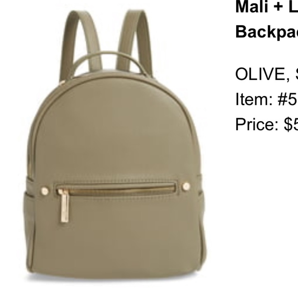 Nordstrom Mali + Lili Vegan Leather Backpack Purse